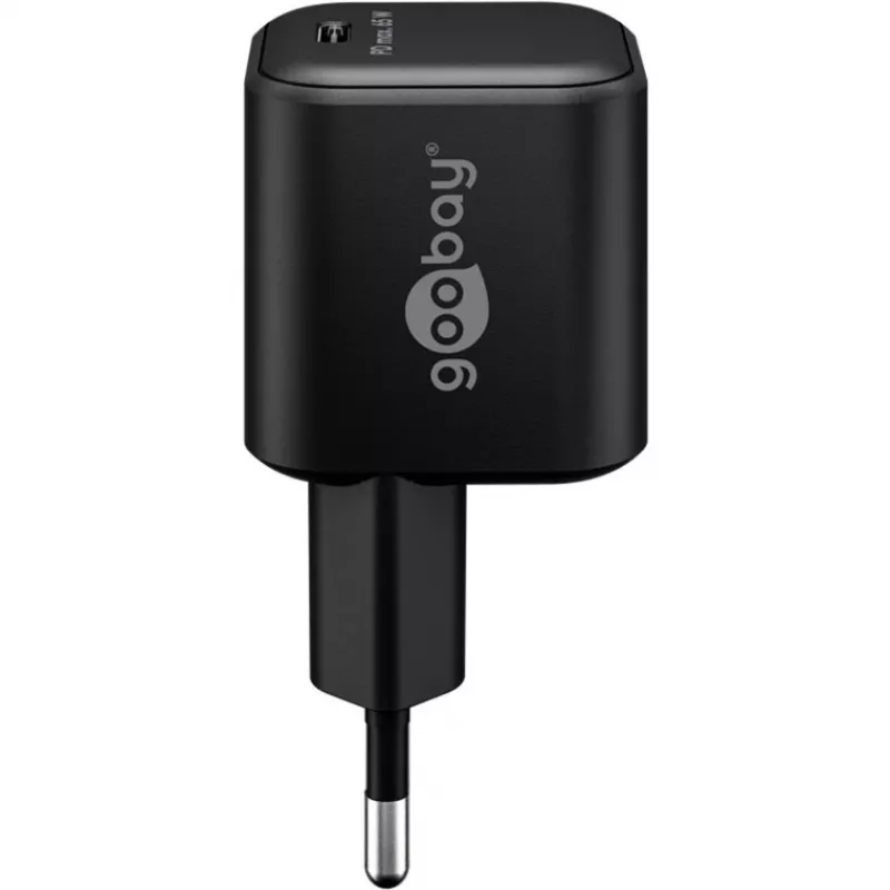 USB-C lādēšanas komplekts GOOBAY 74774 — 65 W lādētājs ar 1 m tekstila USB-C kabeli