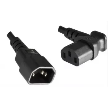 Microconnect PE040618A strāvas kabelis melns 1,8 m C13 savienotājs C14 savienotājs