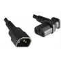 Microconnect PE040618A strāvas kabelis melns 1,8 m C13 savienotājs C14 savienotājs