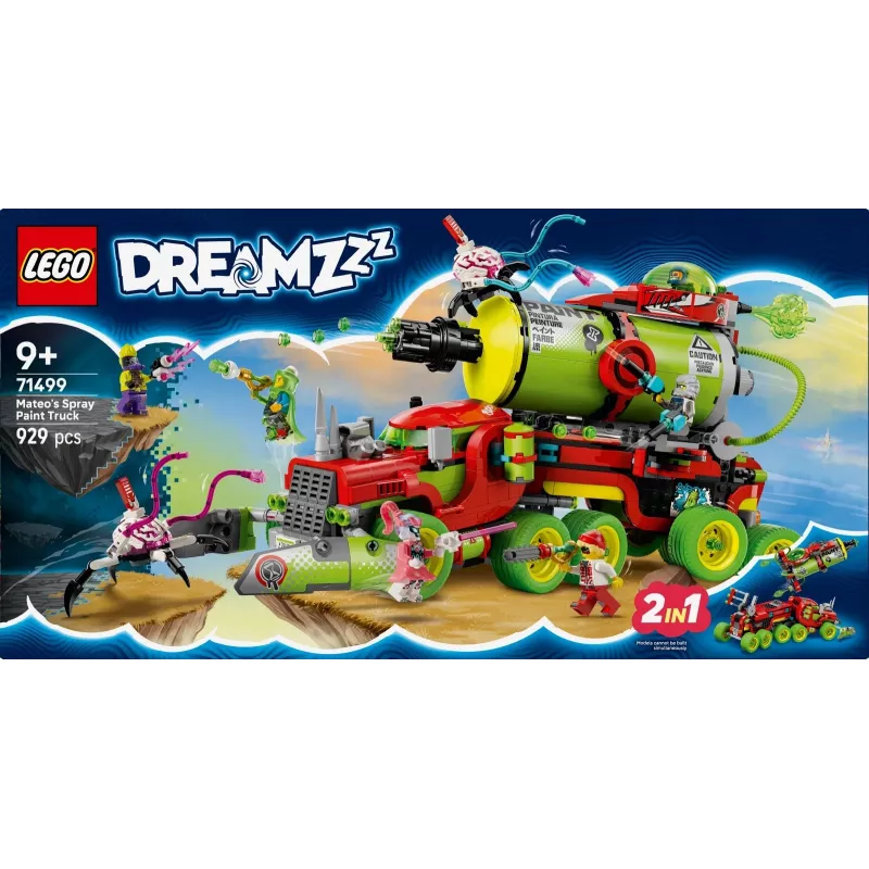 LEGO DREAMZZZ 71499 Mateo izsmidzināšanas krāsu kravas automašīna