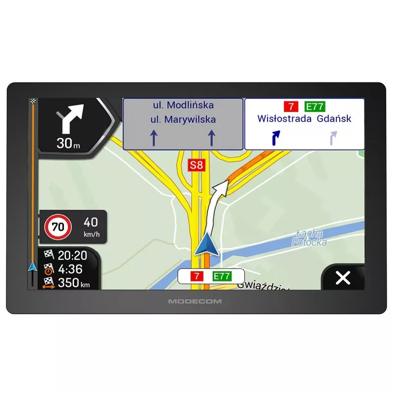 Modecom FreeWAY CX 9.4 auto navigācija ar iGO Navigation Truck Europe, ikgadējs atjauninājums