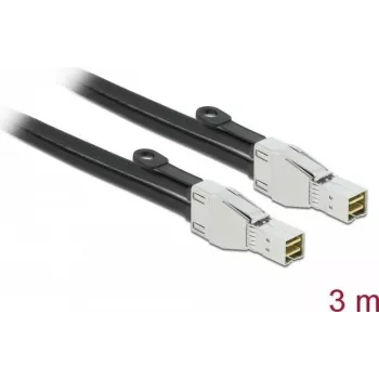 DeLOCK PCI Express kabelis Mini SAS HD SFF-8674 uz SFF-8674 3 m
