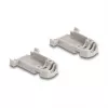 DELOCK D-Sub korpuss 9 kontaktu ar gumijas blīvēm, plastmasa, melns/pelēks, 41.6×31.6×19.8 mm