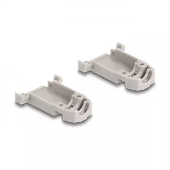 DELOCK D-Sub korpuss 9 kontaktu ar gumijas blīvēm, plastmasa, melns/pelēks, 41.6×31.6×19.8 mm