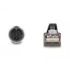 Tīkla kabelis DeLOCK M12 kabelis A-kodēts 8 kontaktu vīrišķais uz RJ45 vīrišķais PUR (TPU) 1 m