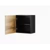 Pie sienas stiprināms glabāšanas skapis cama meble VIGO 50×50×30 cm melns / Wotan ozols