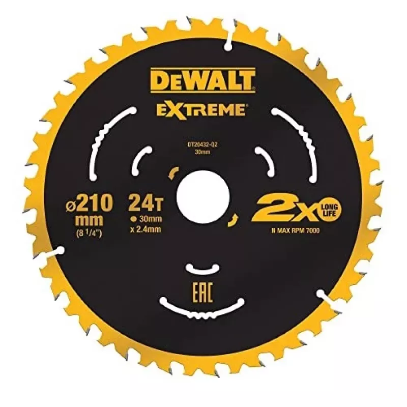 Riņķveida zāģa asmens DeWALT DT20432-QZ 21 cm ar volframa karbīda uzgaļiem