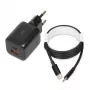 Ārējais tīkla strāvas adapteris IBOX ILUC42B 12V 2A, 33W, USB-A + USB-C PD3.0, QuickCharge 3.0, universāls