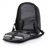 Mugursoma XDDESIGN Bobby Hero XL — 21,5 L, piemērota 17 collu klēpjdatoram, planšetdatora nodalījums, organizatora panelis, melna
