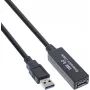 USB 3.2 pagarinātāja kabelis Kindermann 5773000311, 10 m, aktīvs, A tēviņš – A mātīte
