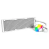 360mm radiators Montech HyperFlow ARGB 360 balta — 360mm šķidruma dzesēšanas radiators personālajiem datoriem