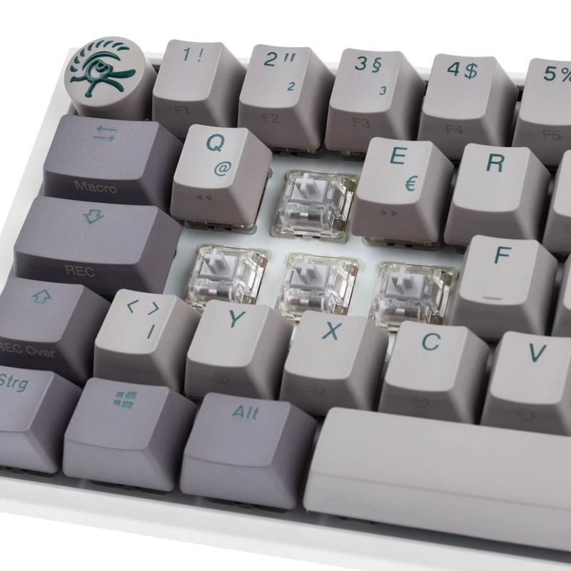 Ducky One 3 SF tastatūra Spēļu USB QWERTZ Vācu Pelēka