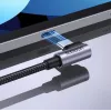 Ugreen USB-C (taisns) / USB-C (leņķveida) PD QC 60W 3A 0,5m US255 (pelēks)