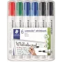 Baltās tāfeles marķieris Staedtler 351 WP6 X, jauktas krāsas, 2,0 mm uzgalis