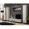 Cama plauktu stends VIGO NEW 180/40/30 sonoma/balti spīdīgs
