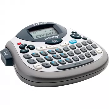 Etiķešu printeris Dymo LetraTag LT-100T ar QWERTZ tastatūru, rokas termiskais etiķešu printeris