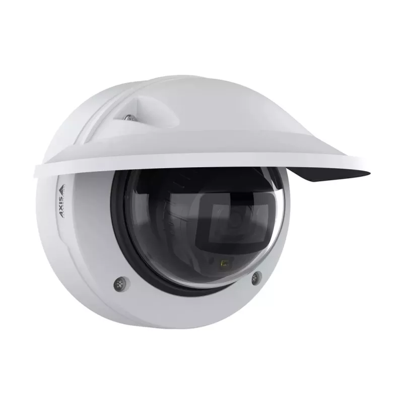 IP drošības kamera Axis P3278-LVE — kupola, 3840×2160, iekštelpām un ārtelpām, griestu/sienas stiprinājums, 1/1,8 collu CMOS, 0,03 lx, 103° H