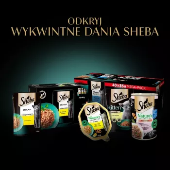 Mitrā kaķu barība Sheba Selection Select Slices ar mājputnu garšu, 40 x 85 g trauciņi, 7,8% olbaltumvielu, 4,8% tauku