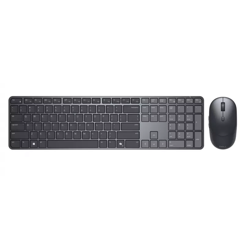 DELL Pro 7 plāns KM726 tastatūra Pele iekļauta Mājām/Birojam RF Bezvadu + Bluetooth QWERTY US International Melna