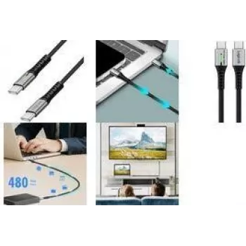 Logilink CU0425 USB kabelis, melns