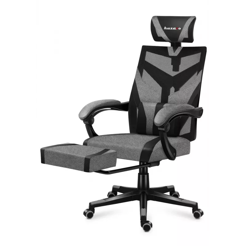Huzaro Combat 5.0 pelēka spēļu krēsls