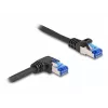 Tīkla kabelis DeLOCK RJ45 Cat.6A S/FTP 0,5 m Melns