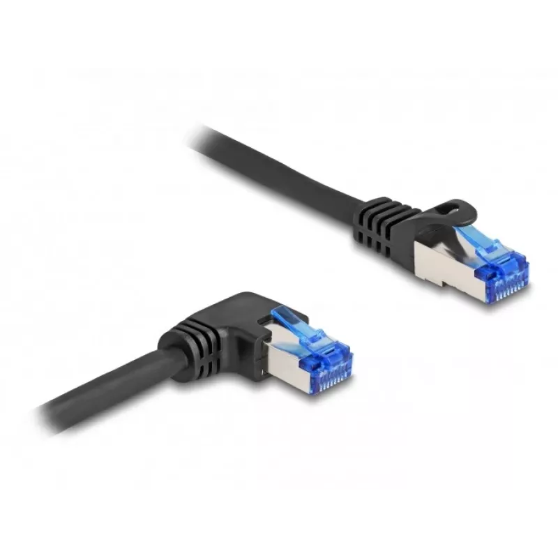 Tīkla kabelis DeLOCK RJ45 Cat.6A S/FTP 0,5 m Melns