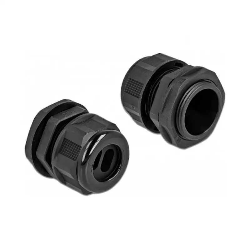 Kabeļu blīvslēgs DeLOCK 60393 melna plastmasa 2 gab.