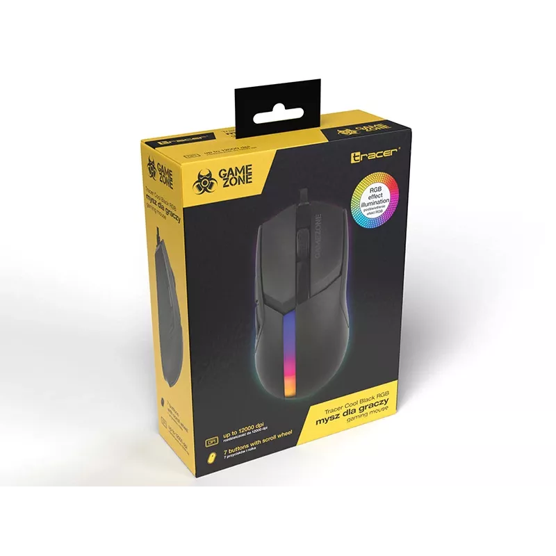 Pele Tracer 47416 Gamezone Cool Melns RGB USB