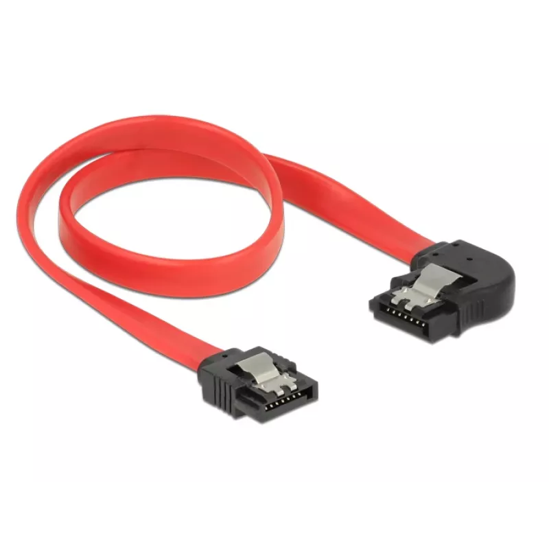 SATA kabelis DeLOCK 83963 0,3 m SATA 7-pin melns sarkans