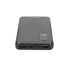 Ārējais akumulators Extralink EPB-098B 10000 mAh, LiPo, 2× USB-A + 1× USB-C, melns