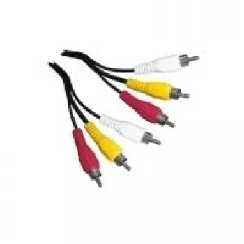 Kompozīta video kabelis Schwaiger CIK5015 1,5 m 3 x RCA melns