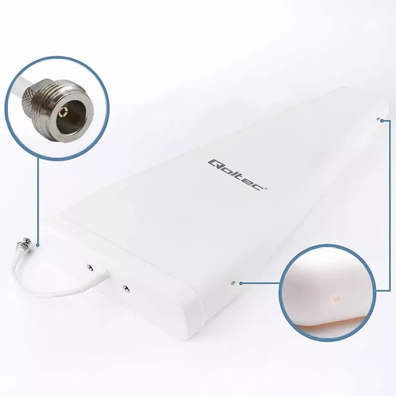 Qoltec 57043 4G LTE DUAL antena | 14dBi | daudzvirzienu | āra