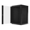 Sienas skapis LANBERG WF01-6618-10B, 18U, 600×600×907 mm, melns, 60 kg