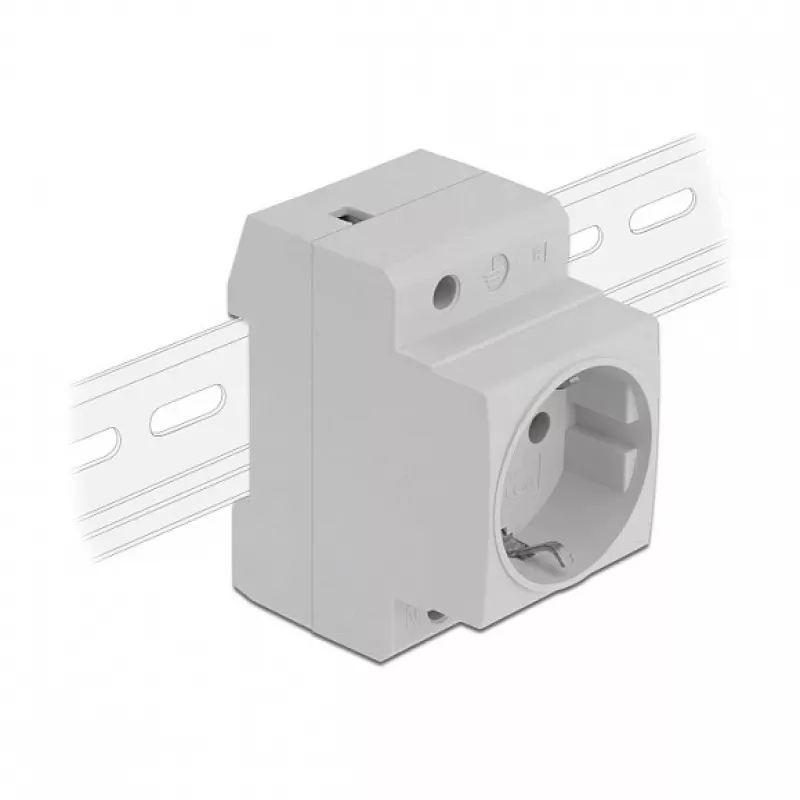 Kontaktligzda CEE 7/3 DeLOCK 11469 Gaiši pelēka 250V 16A