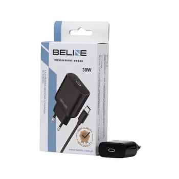 Lādētājs Beline Beli02176 30 W USB-C ar USB-C kabeli, melns