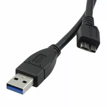 ROLINE - USB kabelis - 9 kontaktu USB Type A (V) - 10 kontaktu Micro-USB Type B (V) - 3 m (USB 3.0) - Melns (11.02.8877)