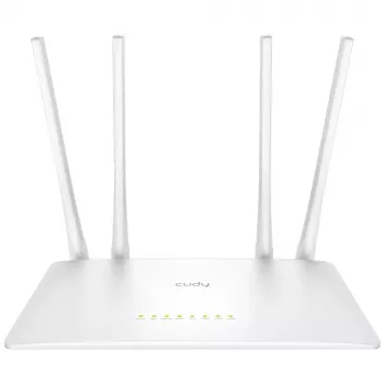 Galda maršrutētājs Cudy WR1200 Divjoslu Wi‑Fi 5 (802.11ac) 867 Mbit/s, 4x RJ‑45 LAN, Balts