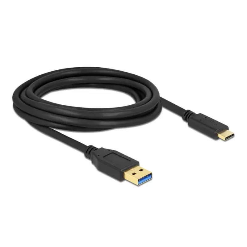 USB kabelis DeLOCK SuperSpeed USB 3.2 Gen 2 Type-A uz Type-C 3 m