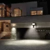 Maclean MCE442 saules lampa LED prožektors ar kustības sensoru, prožektors uzstādīšanai pie sienas, krēslas sensors, IP44, 6W, 6000K
