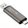 TeamGroup X2 MAX 1 TB divu savienotāju USB-A/USB-C zibatmiņa, USB 3.2 Gen 2, titāna/melna