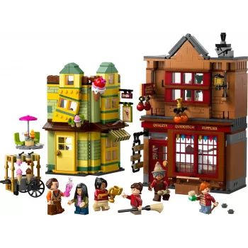 LEGO Harry Potter 76452 Quidditch Supplies Ice Cream Parlour mini‑būves komplekts, 795 detaļas, 6 minifigūras, vecumam 8+