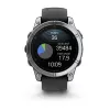 Garmin Fenix E 3.3 cm (1.3) AMOLED 47 mm digitāls 416 × 416 pikseļi skārienjūtīgs nerūsējošais tērauds Wi-Fi GPS (satelīts)