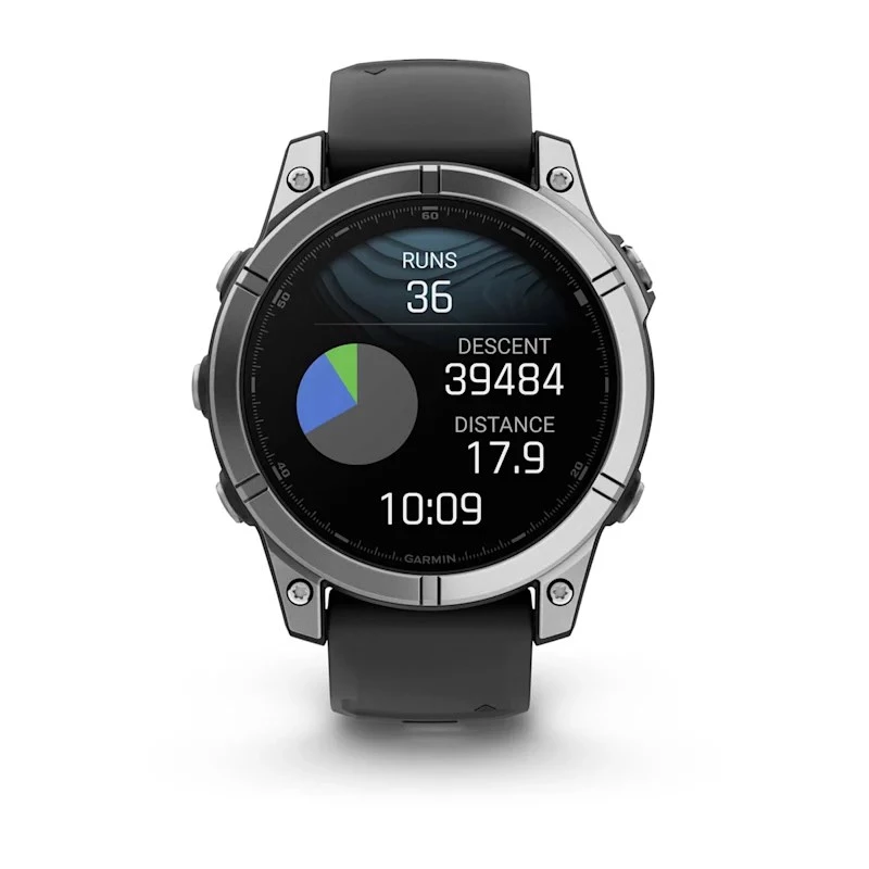 Garmin Fenix E 3.3 cm (1.3) AMOLED 47 mm digitāls 416 × 416 pikseļi skārienjūtīgs nerūsējošais tērauds Wi-Fi GPS (satelīts)