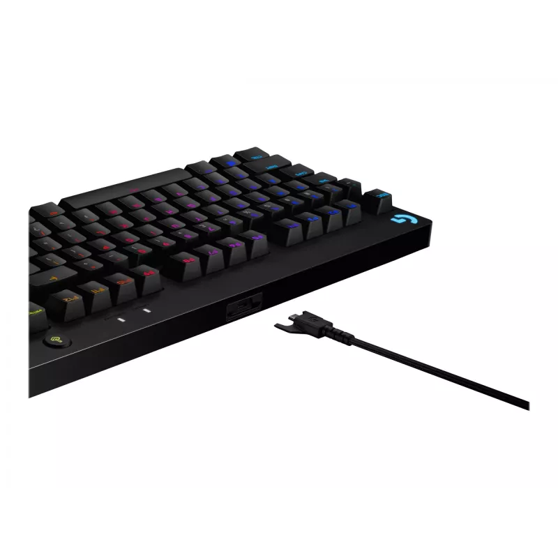 Logitech G PRO spēļu tastatūra - Tastatūra - QWERTY - spāņu - Melna (920-010593)