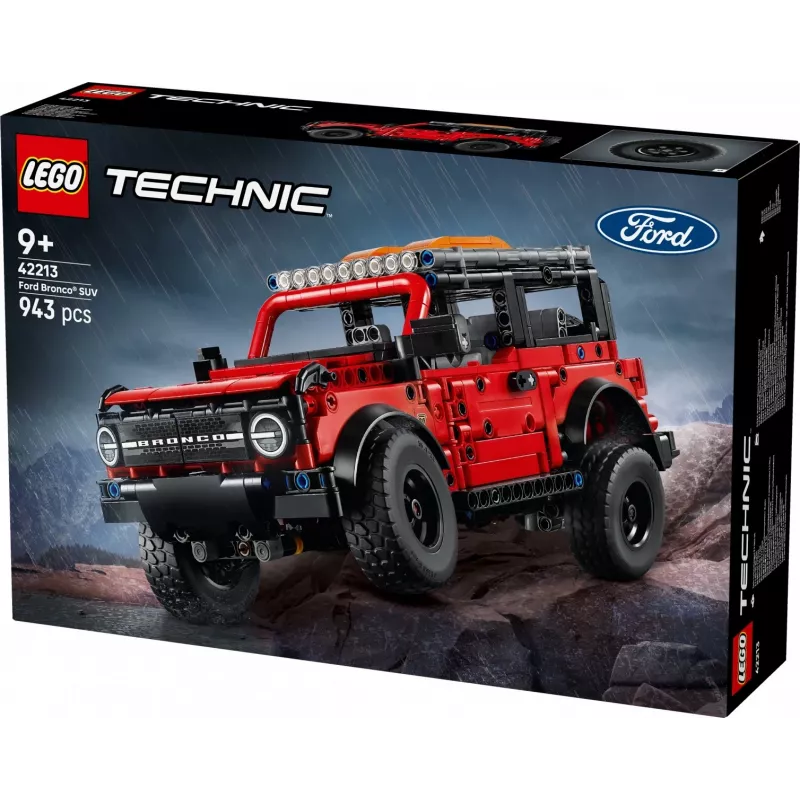 LEGO Technic konstrukciju komplekts Ford Bronco Off-Roader 4x4 modelis 42213 — 943 detaļas, vecums 9+