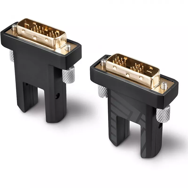 Lindy 10m optiskās šķiedras hibrīda Micro-HDMI 18G kabelis ar noņemamiem HDMI un DVI savienotājiem