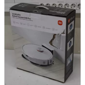IZPĀRDOŠANA. Xiaomi Robot Vacuum S40 Pro EU | Xiaomi Robot Vacuum S40 Pro EU | Mitrā&Sausā | 5200 mAh | Putekļu tvertne 0,43 L | 15000 Pa | Balta | BOJĀTS IEPAKOJUMS