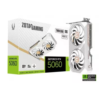 Grafikas karte Zotac GAMING GeForce RTX 5060 Twin Edge OC White Edition 8GB GDDR7