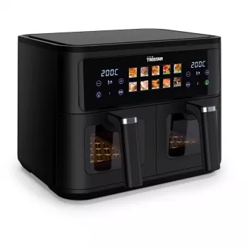 Karstā gaisa fritieris Tristar FR-9075 Double 9 L, 2500 W, skārienvadība, LCD, melns, 60 °C min